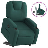 Fauteuil inclinable vert foncé tissu