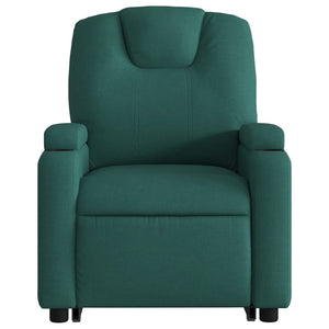 Fauteuil inclinable vert foncé tissu