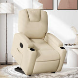 Fauteuil inclinable Crème Tissu