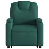 Fauteuil inclinable électrique vert foncé tissu