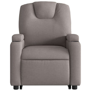 Fauteuil inclinable électrique taupe tissu