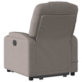 Fauteuil inclinable de massage électrique Taupe Tissu
