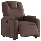 Fauteuil inclinable électrique Marron Similicuir
