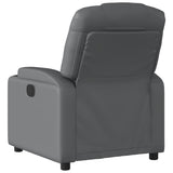 Fauteuil inclinable électrique Gris Similicuir