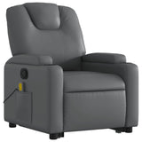 Fauteuil inclinable de massage Gris Similicuir