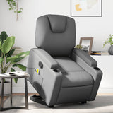 Fauteuil inclinable de massage Gris Similicuir