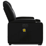 Fauteuil inclinable de massage électrique noir similicuir