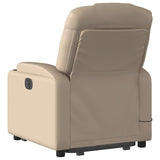 Fauteuil inclinable de massage électrique cappuccino similicuir