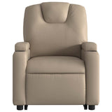 Fauteuil inclinable de massage électrique cappuccino similicuir