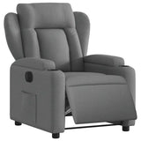 Fauteuil inclinable électrique Gris foncé Tissu