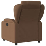 Fauteuil inclinable électrique Marron Tissu
