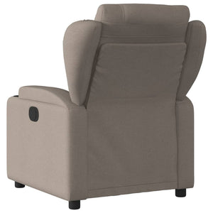 Fauteuil inclinable électrique Taupe Tissu
