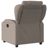 Fauteuil inclinable électrique Taupe Tissu