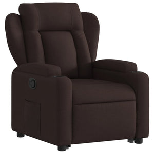 Fauteuil inclinable marron foncé tissu