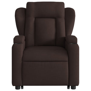 Fauteuil inclinable marron foncé tissu