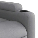 Fauteuil de massage inclinable Gris clair Tissu