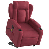 Fauteuil inclinable de massage Rouge bordeaux Tissu