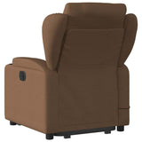 Fauteuil de massage inclinable Marron Tissu