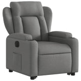 Fauteuil inclinable électrique gris foncé tissu