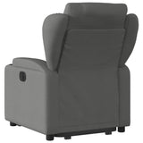 Fauteuil inclinable électrique gris foncé tissu