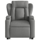Fauteuil inclinable électrique gris foncé tissu