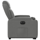 Fauteuil inclinable électrique gris foncé tissu