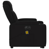 Fauteuil inclinable de massage électrique Noir Tissu