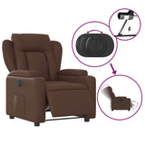 Fauteuil inclinable électrique Marron Similicuir