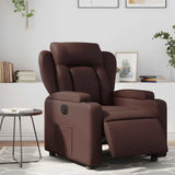 Fauteuil inclinable électrique Marron Similicuir