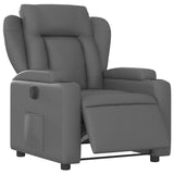 Fauteuil inclinable électrique Gris Similicuir
