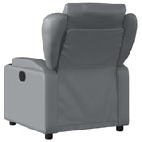 Fauteuil inclinable électrique Gris Similicuir