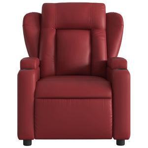 Fauteuil inclinable électrique Rouge bordeaux Similicuir