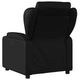Fauteuil de massage inclinable électrique noir similicuir