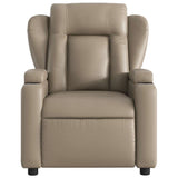 Fauteuil de massage inclinable électrique cappuccino similicuir