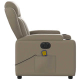 Fauteuil de massage inclinable électrique cappuccino similicuir