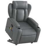Fauteuil inclinable de massage Gris Similicuir