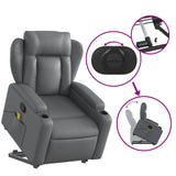 Fauteuil inclinable de massage Gris Similicuir