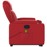 Fauteuil inclinable de massage Rouge Similicuir