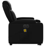 Fauteuil inclinable de massage électrique noir similicuir