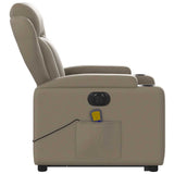 Fauteuil inclinable de massage électrique cappuccino similicuir