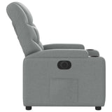 Fauteuil inclinable électrique Gris clair Tissu