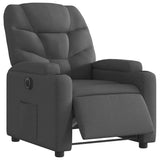 Fauteuil inclinable électrique Gris foncé Tissu