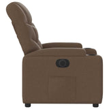 Fauteuil inclinable électrique Marron Tissu
