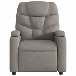 Fauteuil inclinable électrique Taupe Tissu
