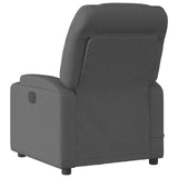 Fauteuil inclinable de massage électrique gris foncé tissu
