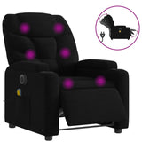 Fauteuil de massage inclinable électrique Noir Tissu