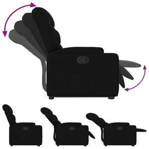 Fauteuil inclinable noir tissu
