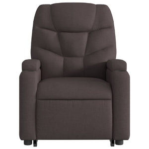 Fauteuil inclinable marron foncé tissu