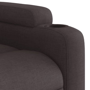Fauteuil inclinable marron foncé tissu