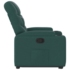 Fauteuil inclinable vert foncé tissu